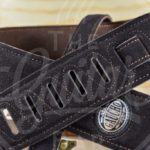 Gaucho strap padded suede brown