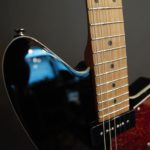 Reverend double agent roasted maple fingerboard Wilkinson trem - transp midnight black
