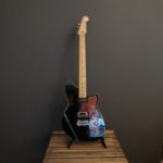 Reverend double agent roasted maple fingerboard Wilkinson trem - transp midnight black