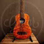 Kala UBass figured exotic mahogany fretted