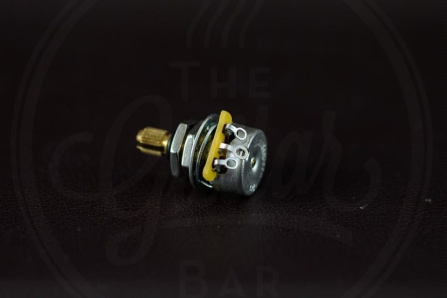 CTS 500k mini audio potentiometer, 9% tolerance, brass shaft