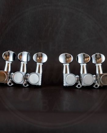 oval knob 3L/3R tuners, chrome