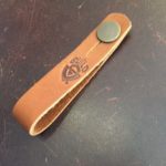 Guild headstock tie strap brown