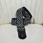 Gaucho traditional series 2" jacquard weave - white on black