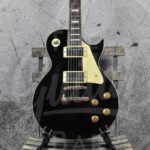 Vintage electrische gitaar LP-model zwart