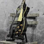 Vintage electrische gitaar LP-model zwart