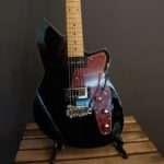 Reverend double agent roasted maple fingerboard Wilkinson trem - transp midnight black