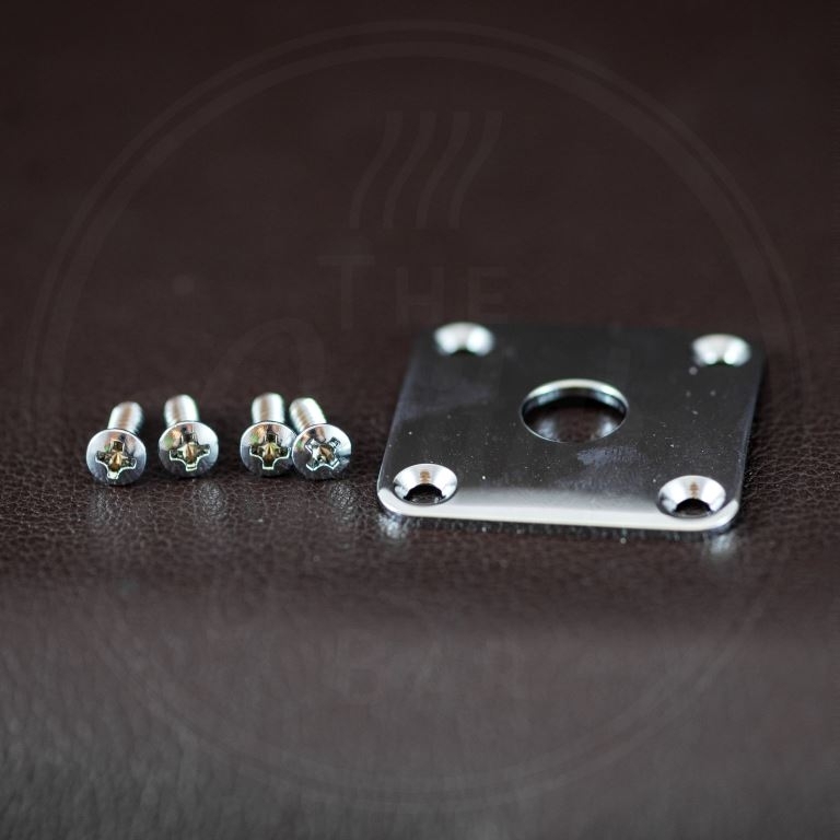 jackplate Les Paul chrome, with screws