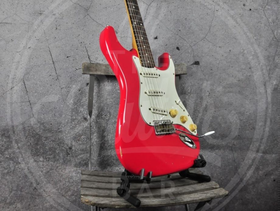 VC Guitars ToneSurfer Fiesta red, rosewood neck, fat C-shape neck, BKP ‘59 slab board pickup set, light relic,