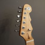 Reverend double agent roasted maple fingerboard Wilkinson trem - transp midnight black