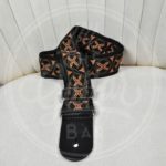 Gaucho traditional series 2" jacquard weave - orange on black
