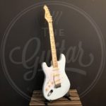 Revelation strat guitar lefthand 3 x single coil Entwistle pu maple fingeboard daphne blue