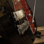 Reverend double agent roasted maple fingerboard Wilkinson trem - transp midnight black