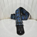 Gaucho traditional series 2" jacquard weave - blue on black