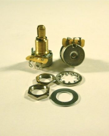 CTS 250k mini audio potentiometer, 9% tolerance, brass shaft