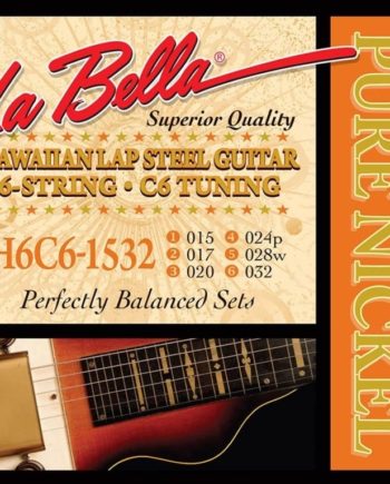 La Bella Lap steel guitar set 6-string C6 tuning 15-32