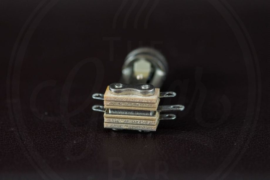 Switchcraft 3-way switch, long model, nickel, no cap