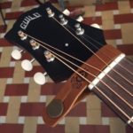 Guild headstock tie strap brown