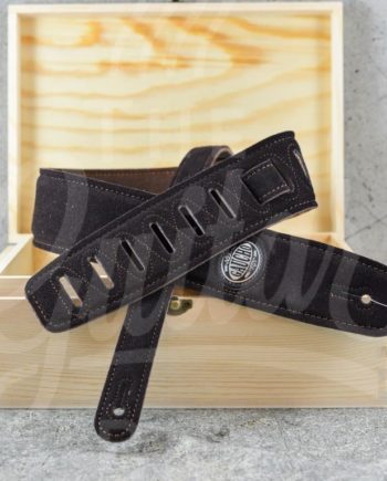 Gaucho strap padded suede brown