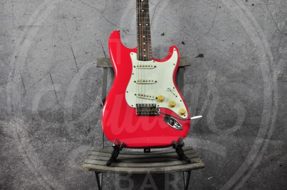 VC Guitars ToneSurfer Fiesta red, rosewood neck, fat C-shape neck, BKP ‘59 slab board pickup set, light relic,