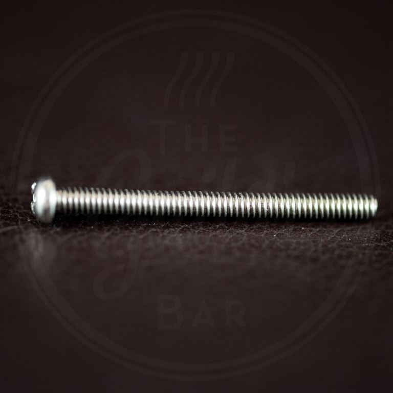 StewMac humbucker height screw, 1-1/4” (31,75mm), Philips roundhead, 3-48 thread, nickel