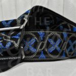 Gaucho traditional series 2" jacquard weave - blue on black
