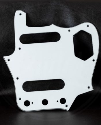 Boston Pickguard Jaguar, 3-ply, white