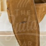 Kaffa fat bass lichtbruin suede leer