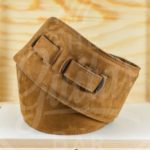 Kaffa fat bass lichtbruin suede leer