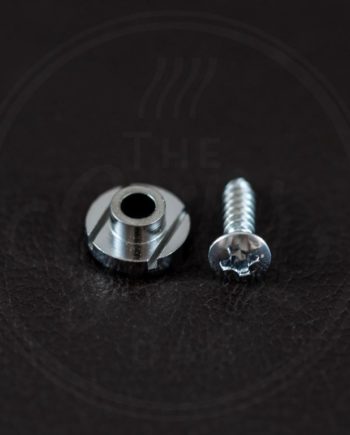 button model, chrome, with screw, diameter 10mm, height 5mm