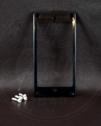 humbucker ring, plastic, black, height: 2,5-5,2mm, low, slanted