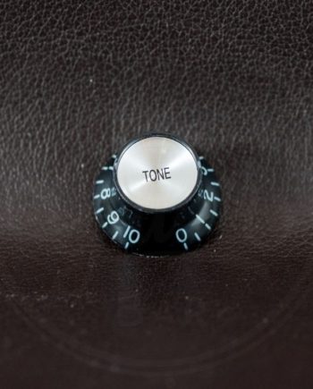 bell knob, SG model, black with chrome cap, tone