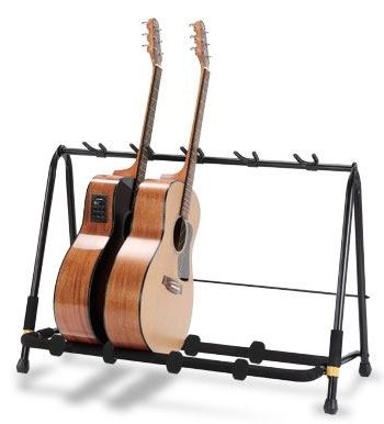 HERCULES Guitar Display Rack foldable, for five instruments