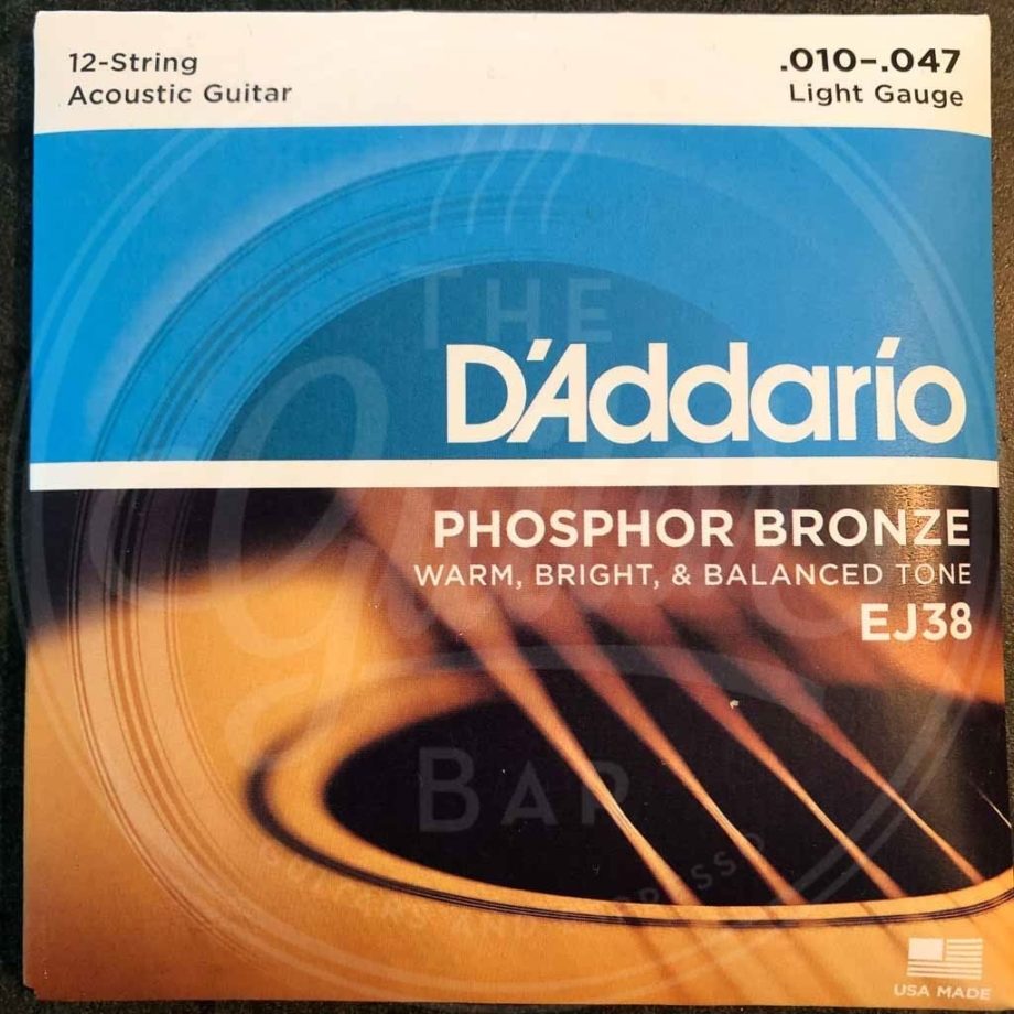 D'Addario 12string ac guitar PB - various sets