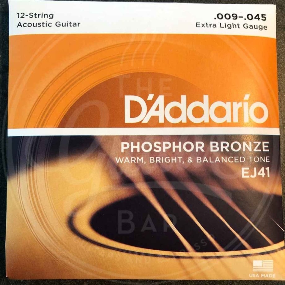 D'Addario 12string ac guitar PB - various sets