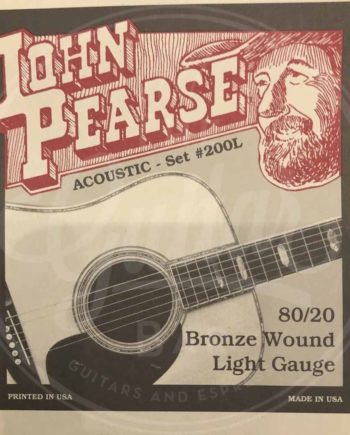 John Pearse Strings 200L 80/20 Bronze Light