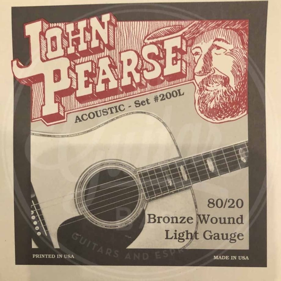 John Pearse Strings 200L 80/20 Bronze Light