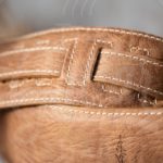 Kaffa guitarstrap buffalo light brown leather