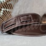 Kaffa guitarstrap softly brown- leather