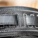 Kaffa guitarstrap rebel black - leather