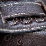 Kaffa guitarstrap buffalo dark brown - leather