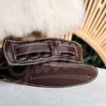 Kaffa guitarstrap buffalo dark brown - leather