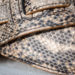 Kaffa guitarstrap Python leather - natural