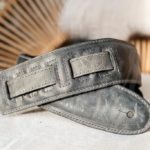 Kaffa guitarstrap ceniza grey - leather