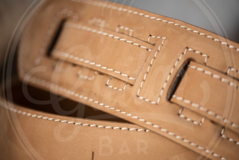 Kaffa guitarstrap suede camel - leather