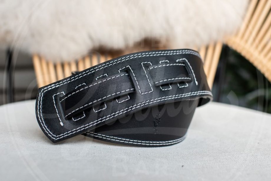 Kaffa guitarstrap softly black - leather