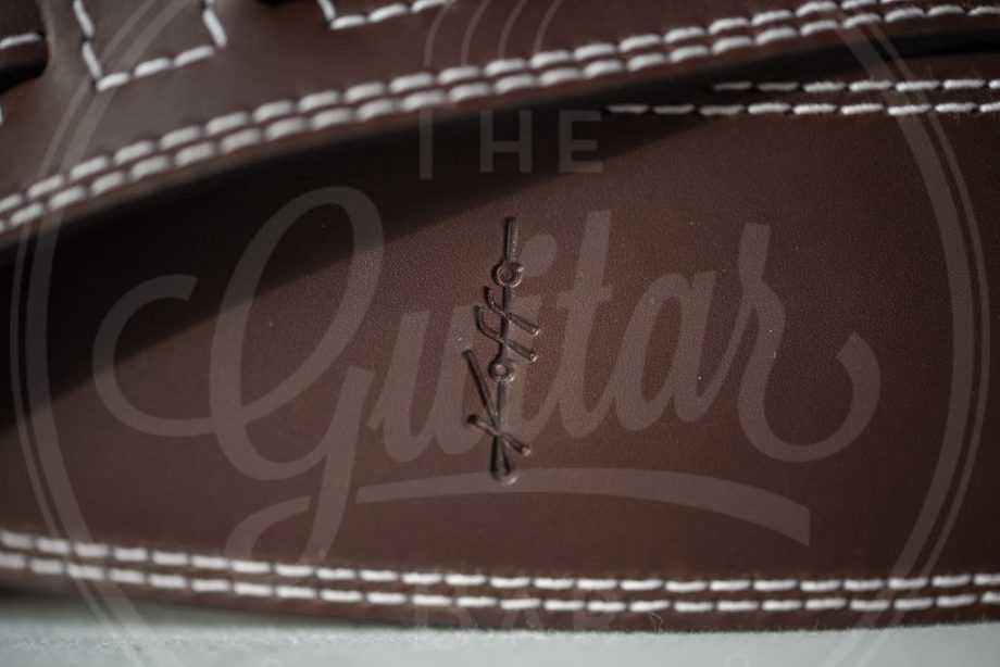 Kaffa guitarstrap softly brown- leather