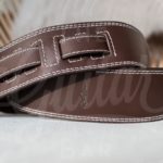 Kaffa guitarstrap softly brown- leather