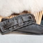 Kaffa guitarstrap simply dark brown - leather