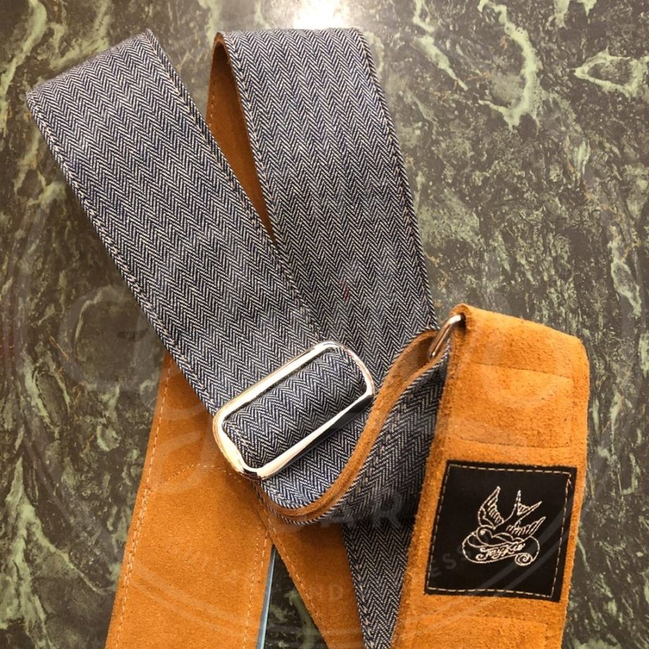 Jaykco Casey Jones Engineer Denim Guitar Strap